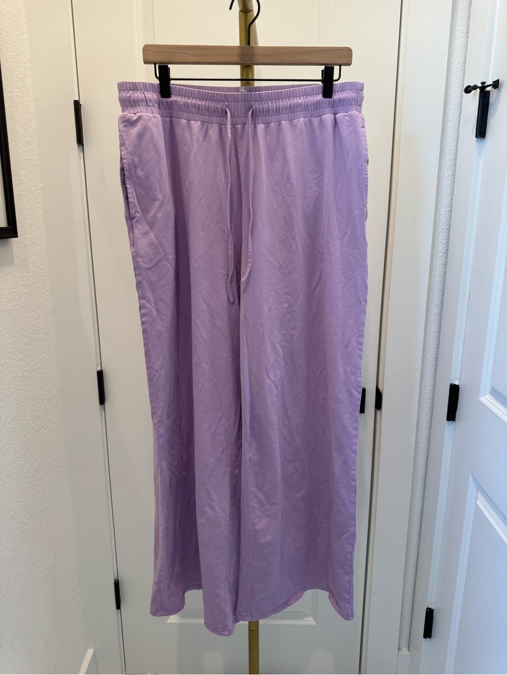 JoyLab Lilac Wide-Leg Drawstring Athletic Pants